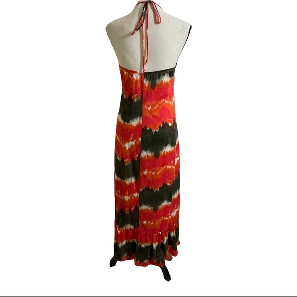 6 degrees maxi dress halter style tie dye. Bottom tiered size medium. - Picture 11 of 12